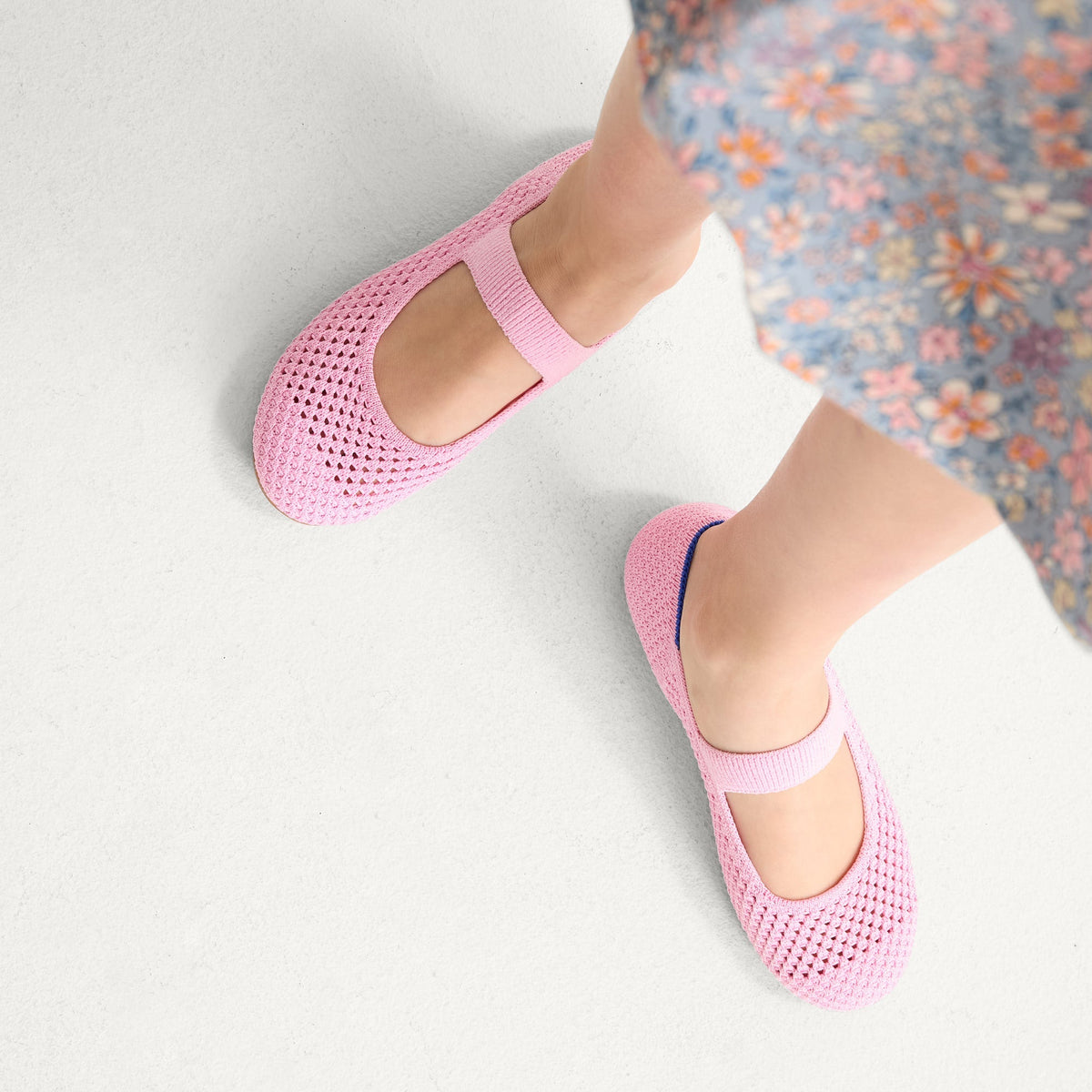 Rothys The Kids Mary Jane in Tutu Open-Knit