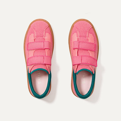 Rothys The Kids Strap Sneaker in Watermelon