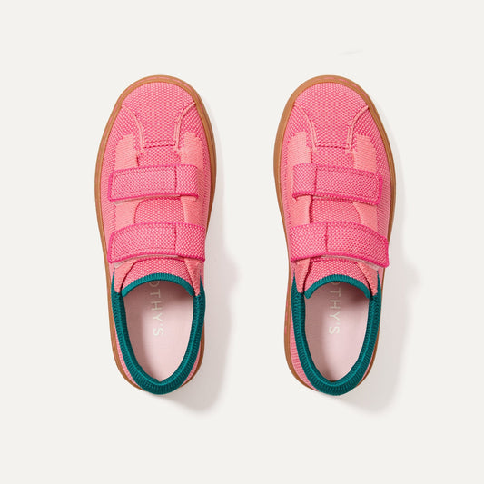 Rothys The Kids Strap Sneaker in Watermelon