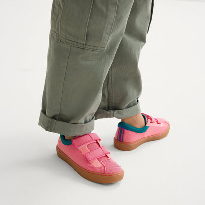 Rothys The Kids Strap Sneaker in Watermelon