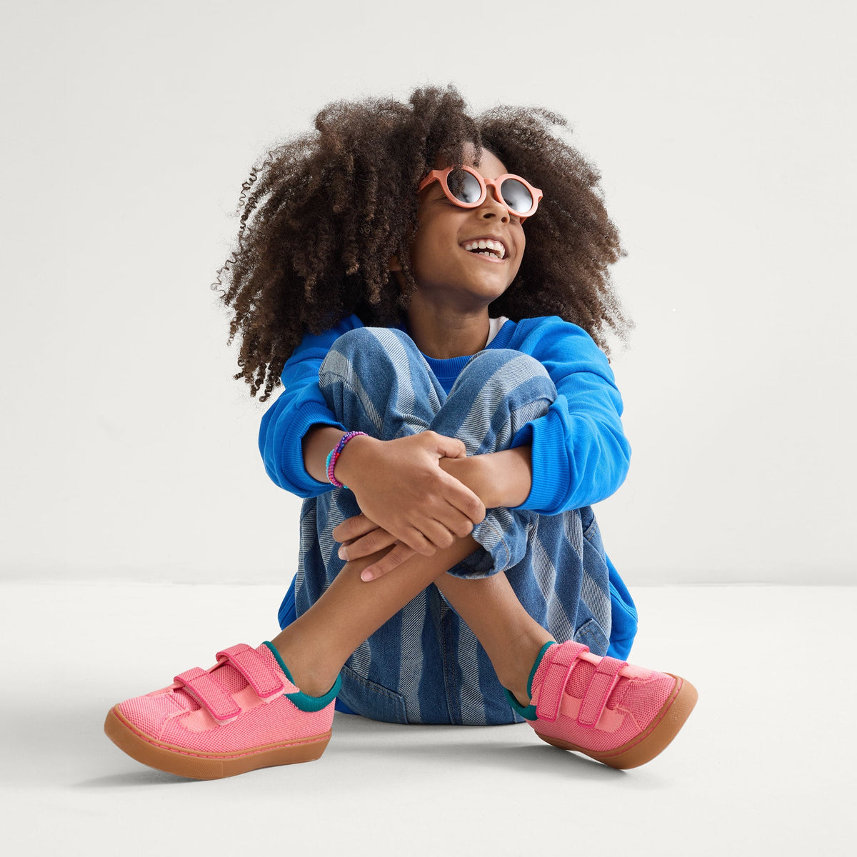 Rothys The Kids Strap Sneaker in Watermelon