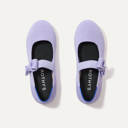Rothys The Kids Tux Bow Mary Jane in Soft Orchid