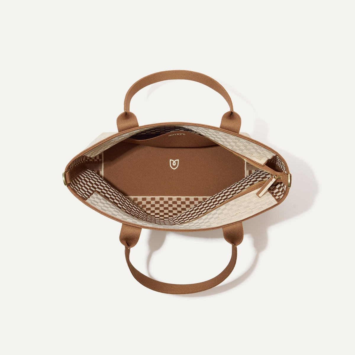 Rothys The Lightweight Zipper Tote in Vanilla Wafer