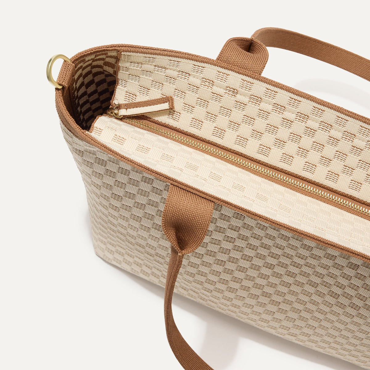 Rothys The Lightweight Zipper Tote in Vanilla Wafer