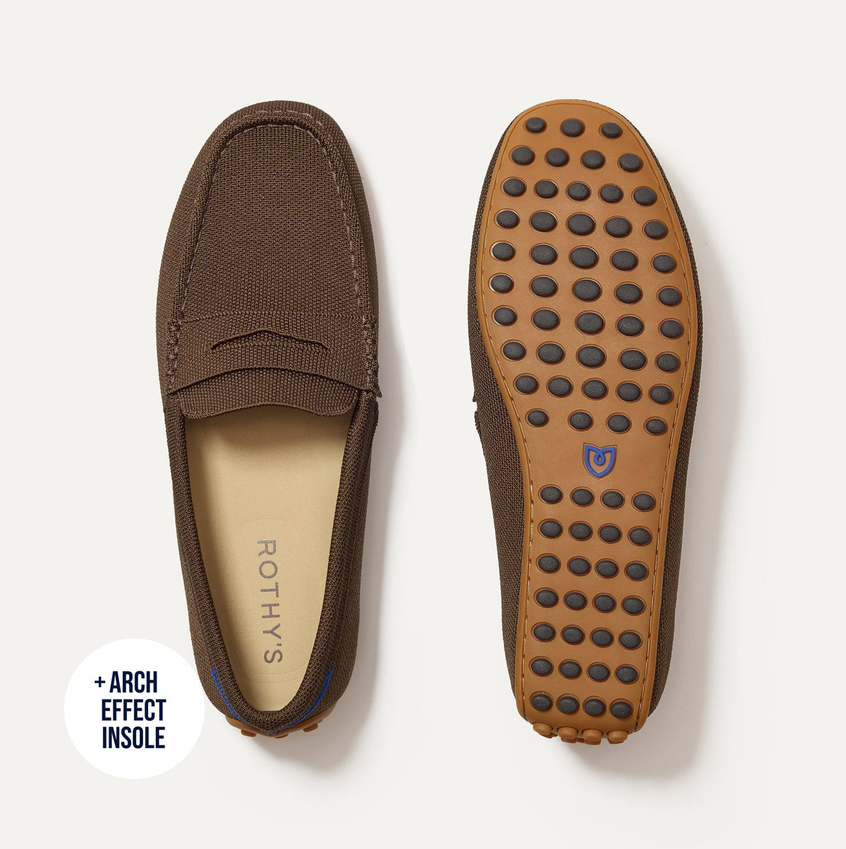 Rothys The Men's Daily Driver in Dark Roast