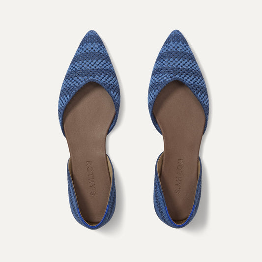 Rothys The D'Orsay Point in Sea Stripe
