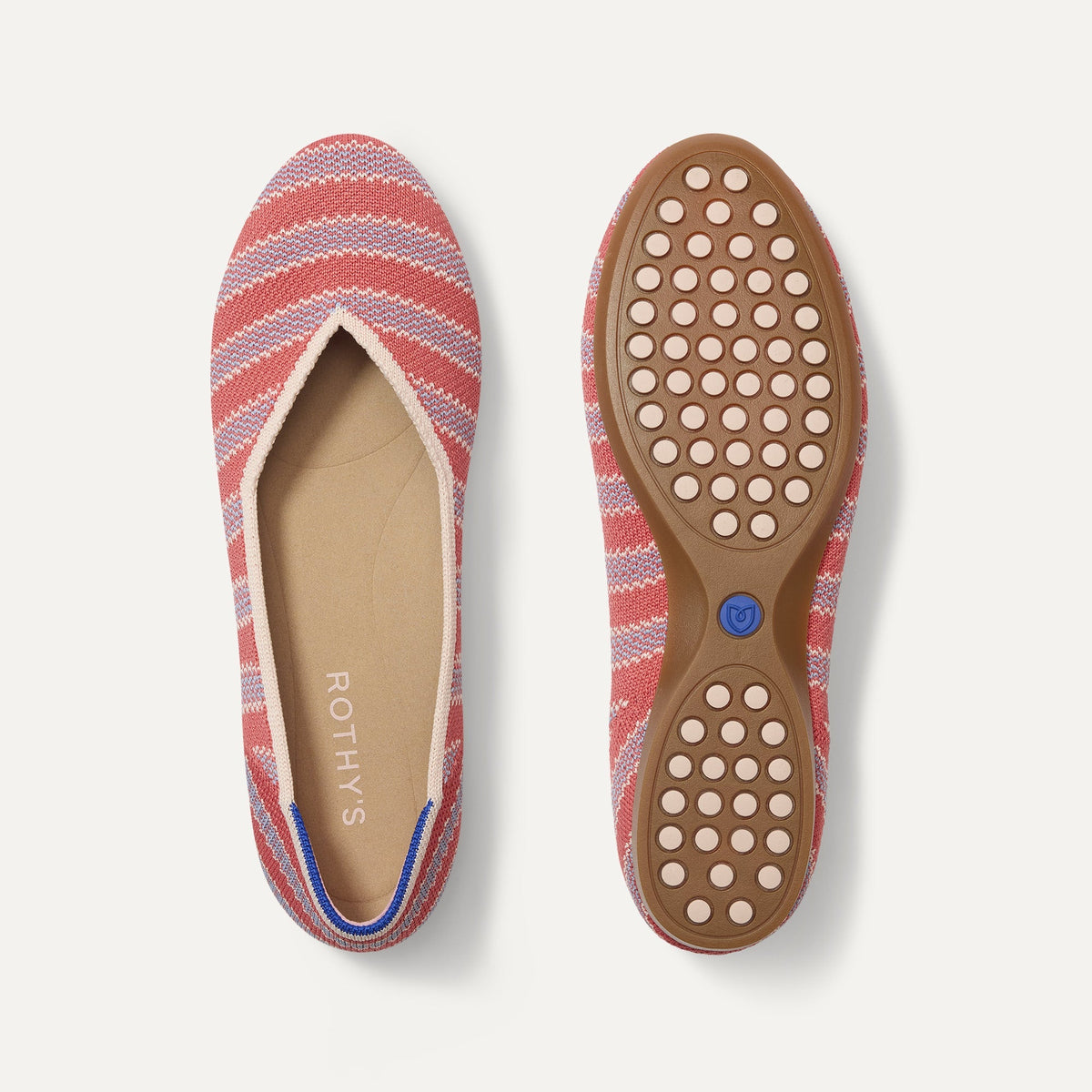Rothys The Daily Flat in Sunkiss Stripe