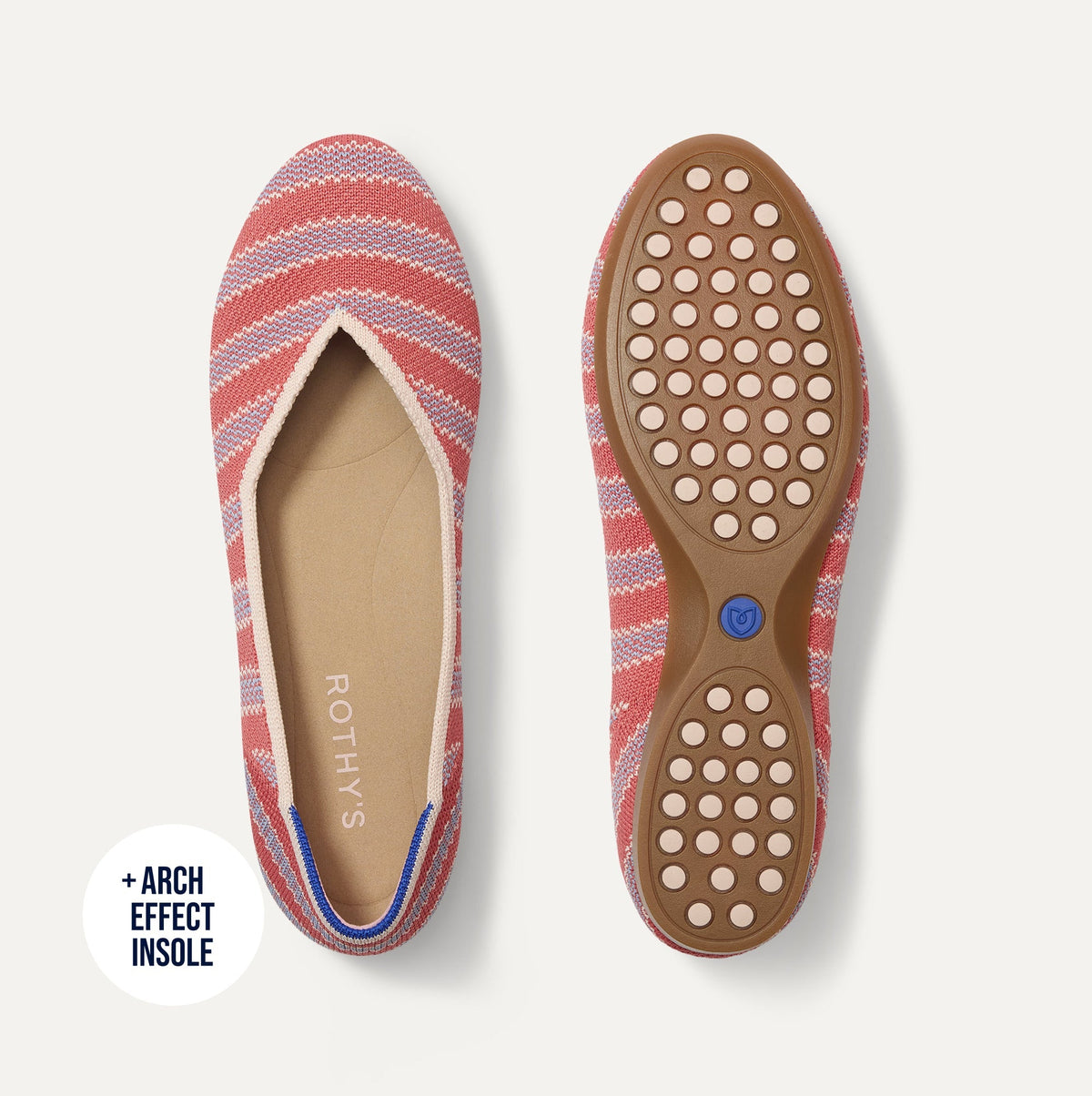 Rothys The Daily Flat in Sunkiss Stripe