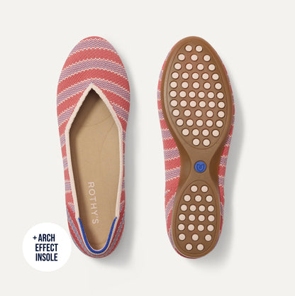Rothys The Daily Flat in Sunkiss Stripe