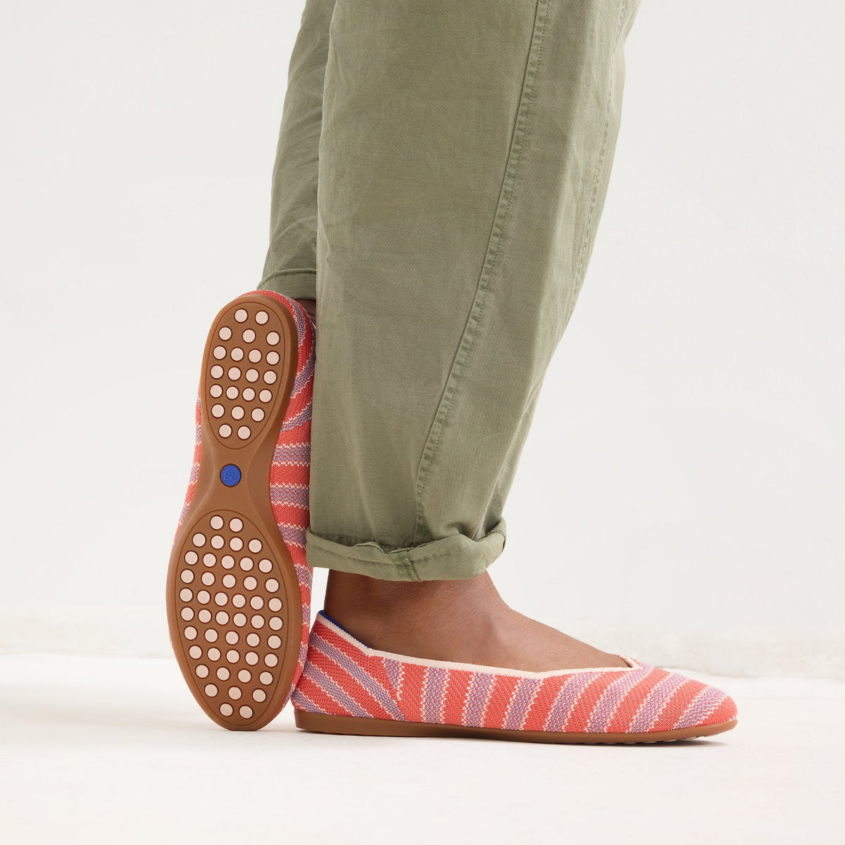 Rothys The Daily Flat in Sunkiss Stripe