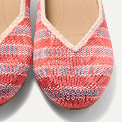 Rothys The Daily Flat in Sunkiss Stripe