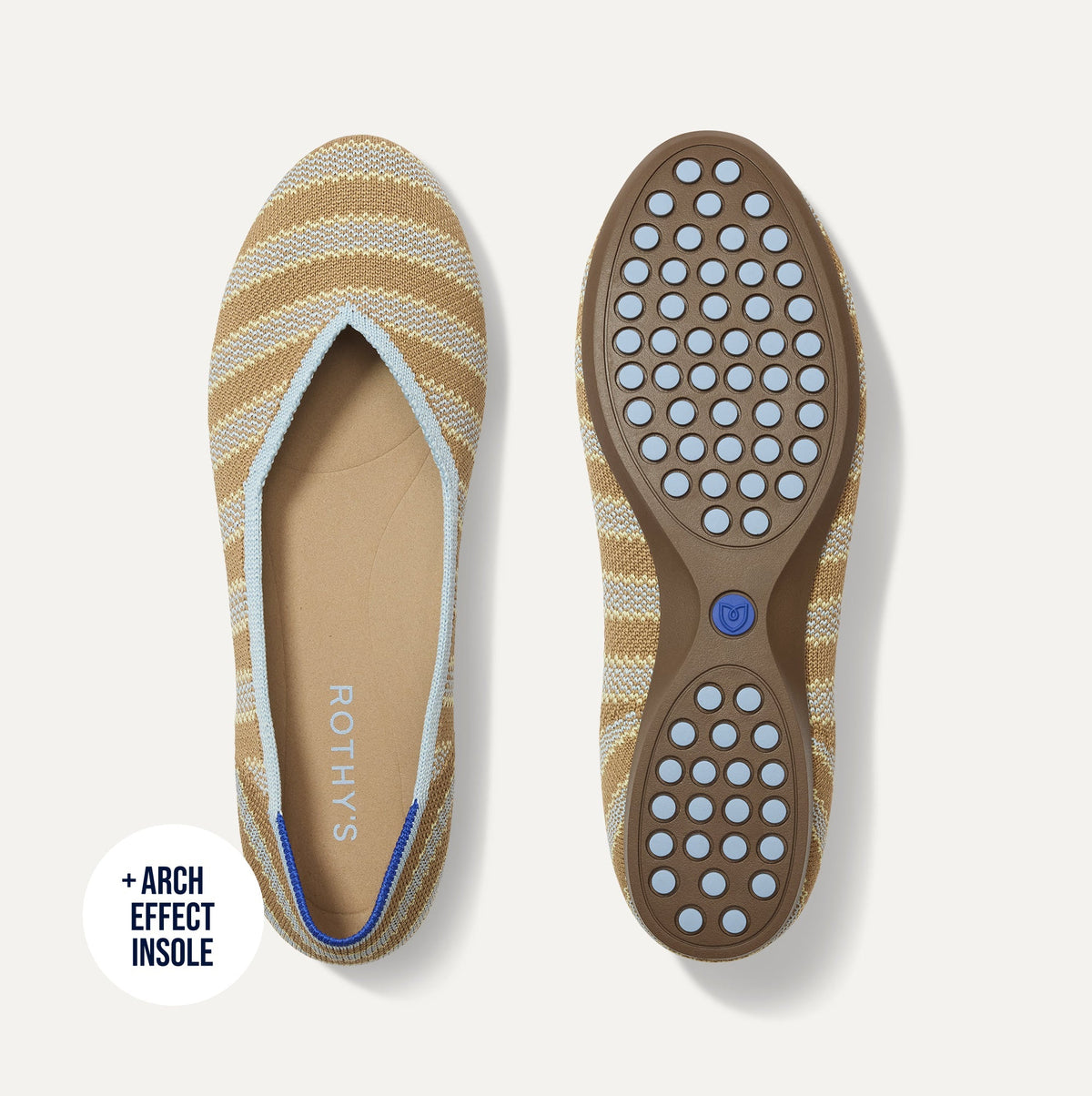Rothys The Daily Flat in Terra Stripe