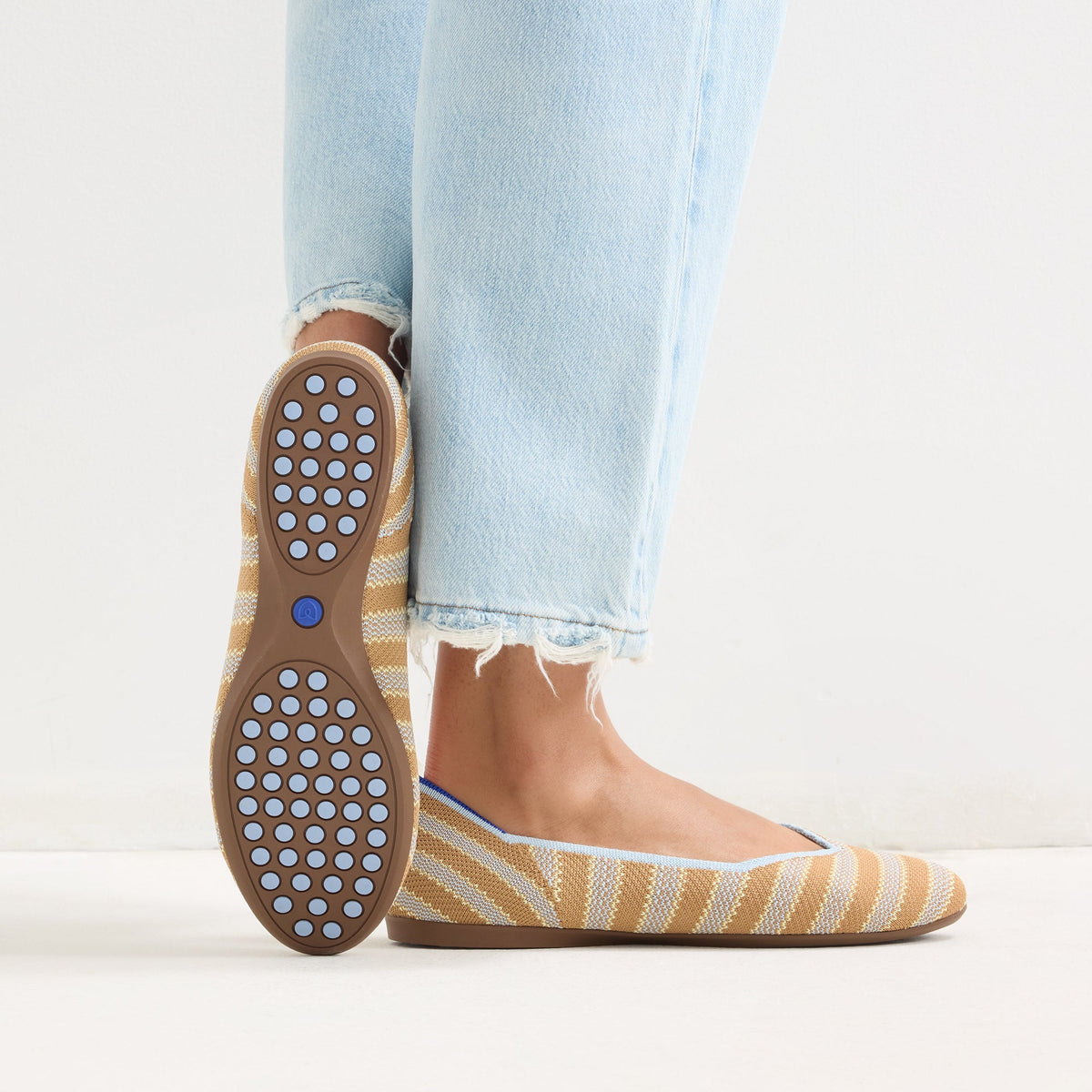 Rothys The Daily Flat in Terra Stripe