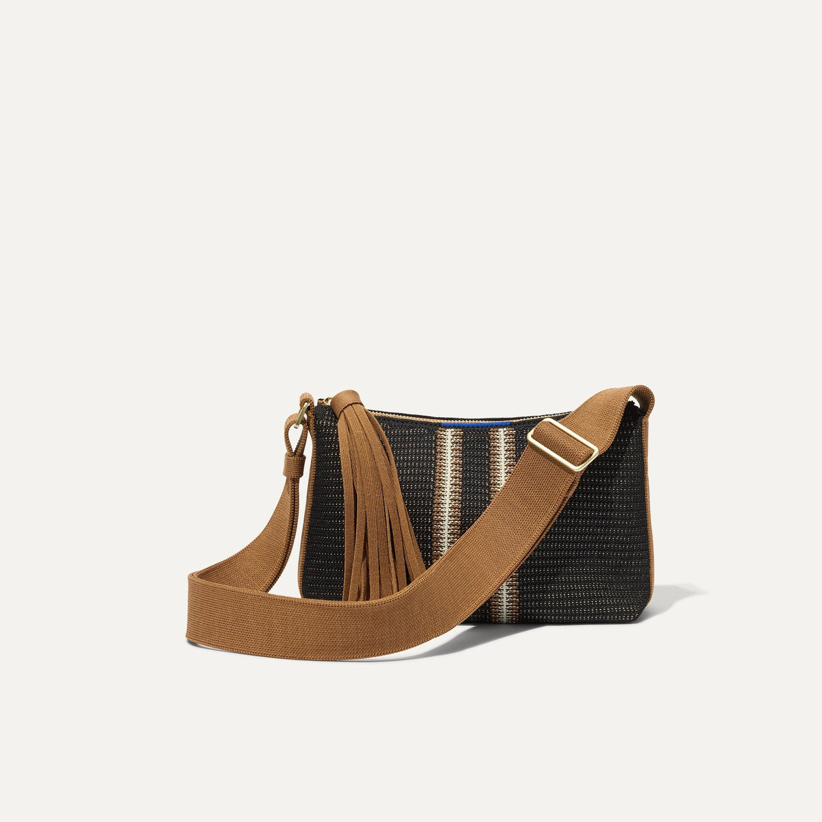 Rothys The Casual Crossbody in Coffee Market Stripe