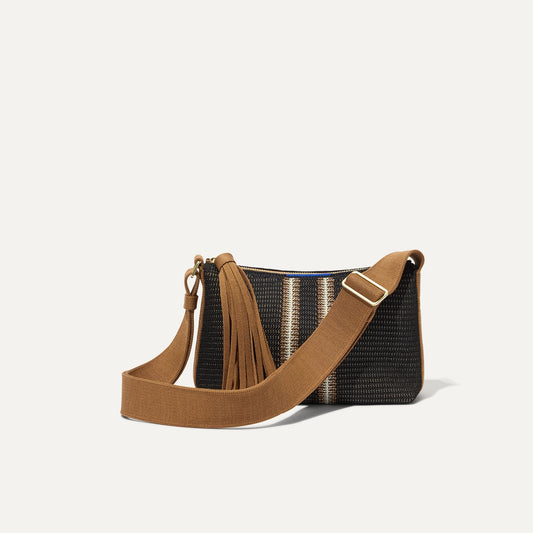 Rothys The Casual Crossbody in Coffee Market Stripe