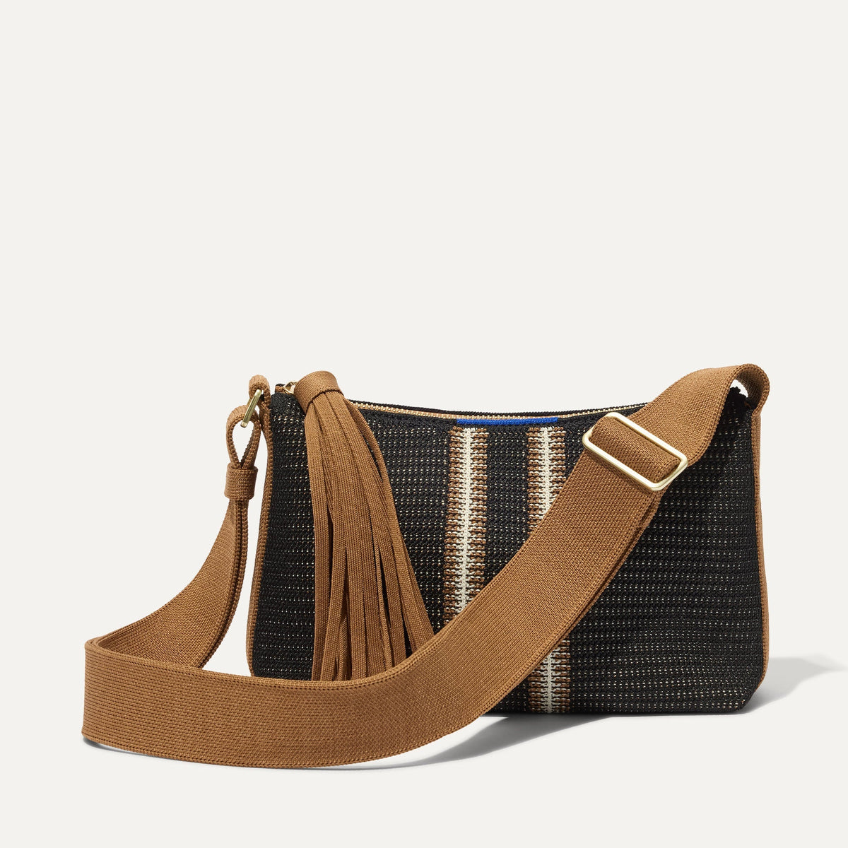 Rothys The Casual Crossbody in Coffee Market Stripe