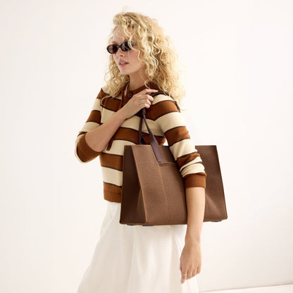 Rothys The Classic Tote in Cinnamon Open Knit