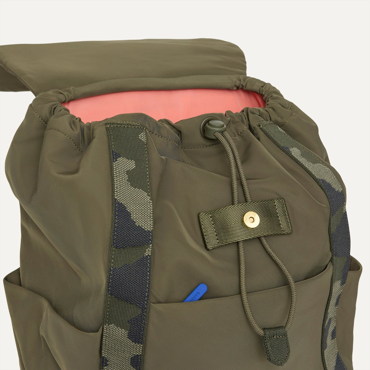 Rothys Lightweight Travel Cinch Backpack in Forest