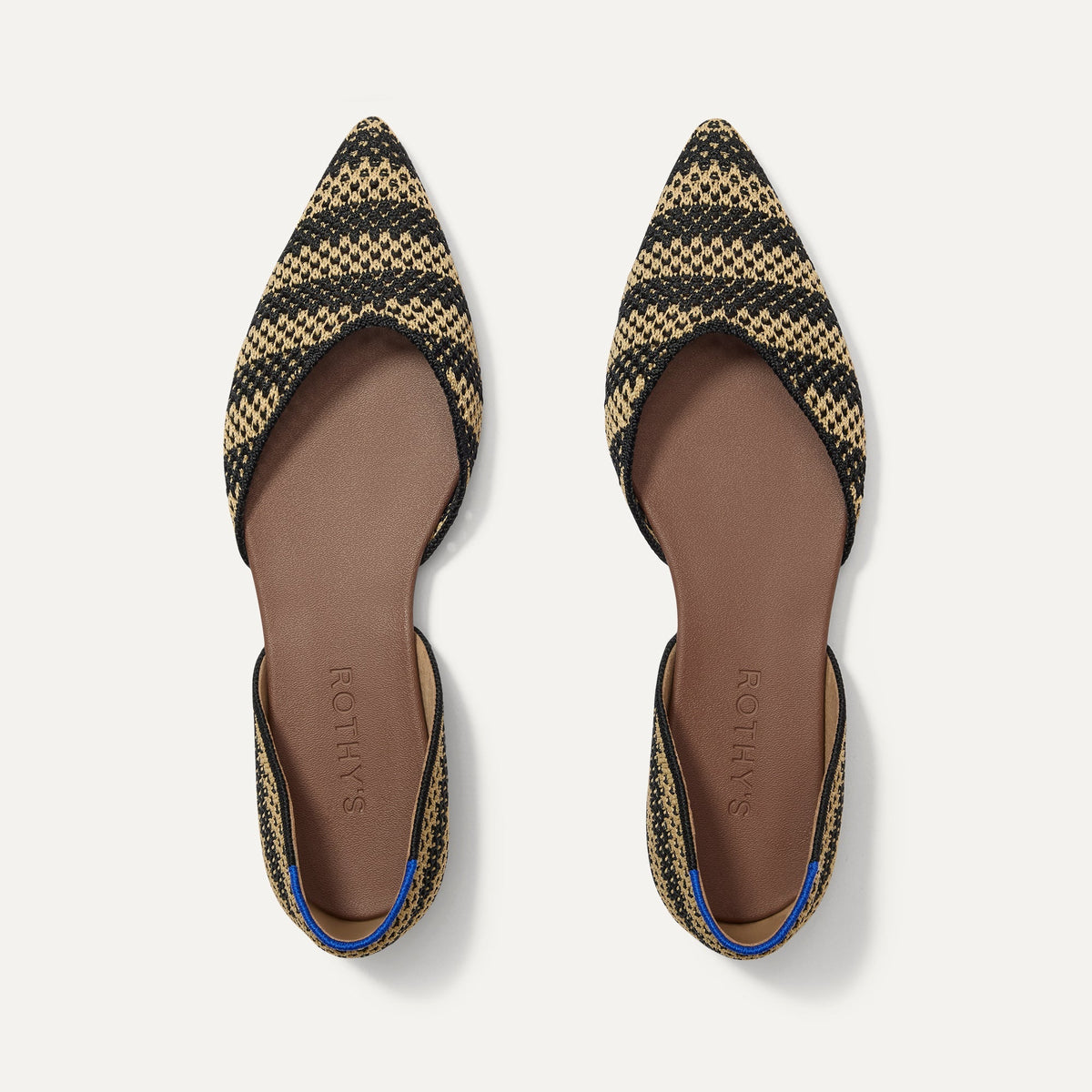 Rothys The D'Orsay Point in Shortbread Stripe