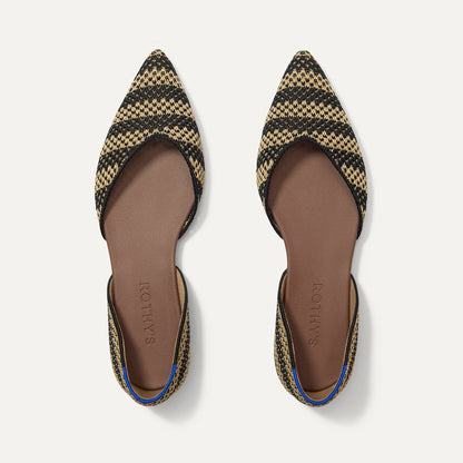 Rothys The D'Orsay Point in Shortbread Stripe