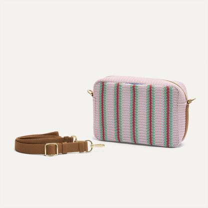 Rothys The Crossbody Camera Bag in Watermelon Market Stripe