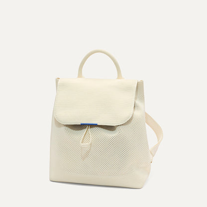 Rothys The Cinch Backpack in Coconut Crochet