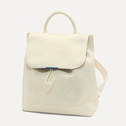 Rothys The Cinch Backpack in Coconut Crochet