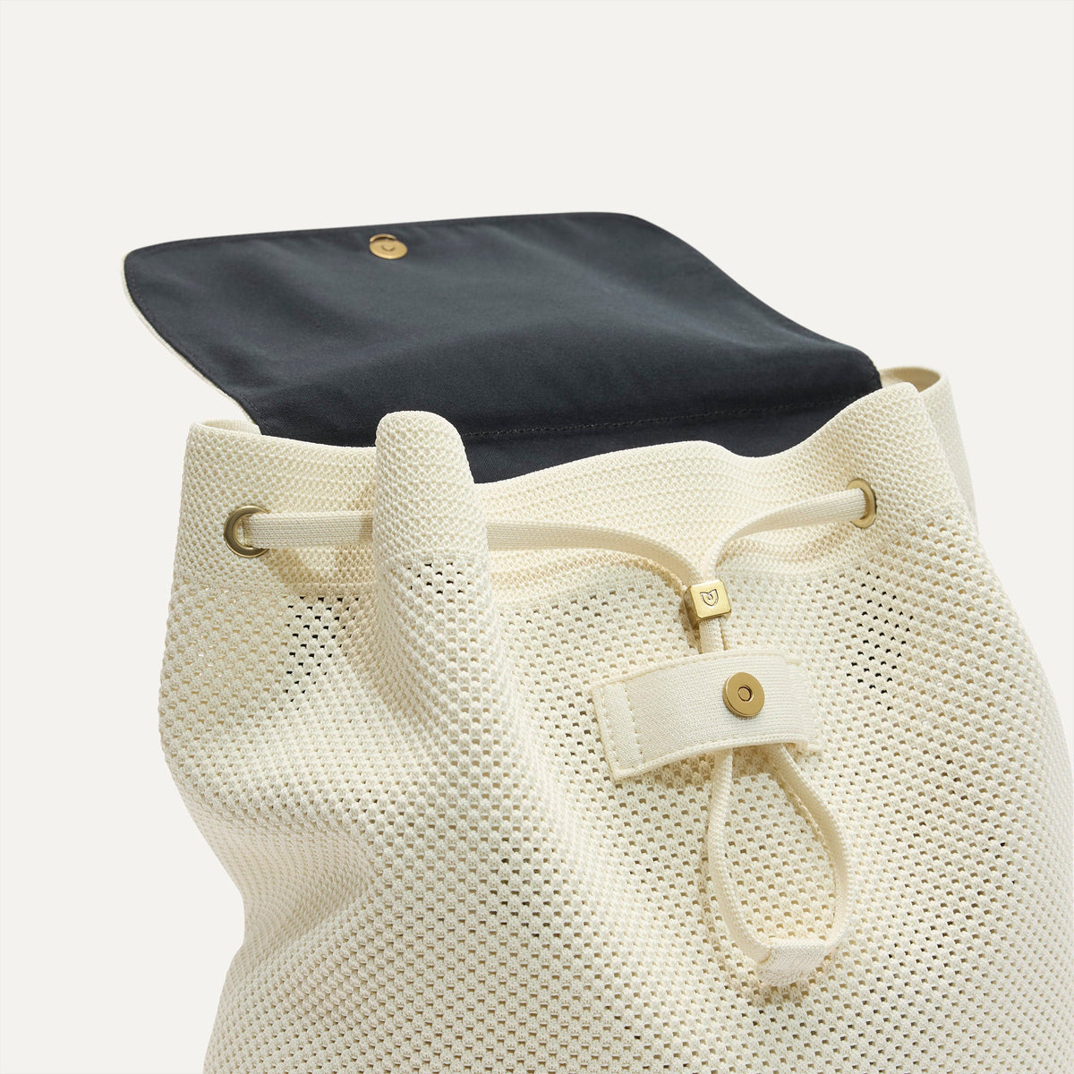 Rothys The Cinch Backpack in Coconut Crochet