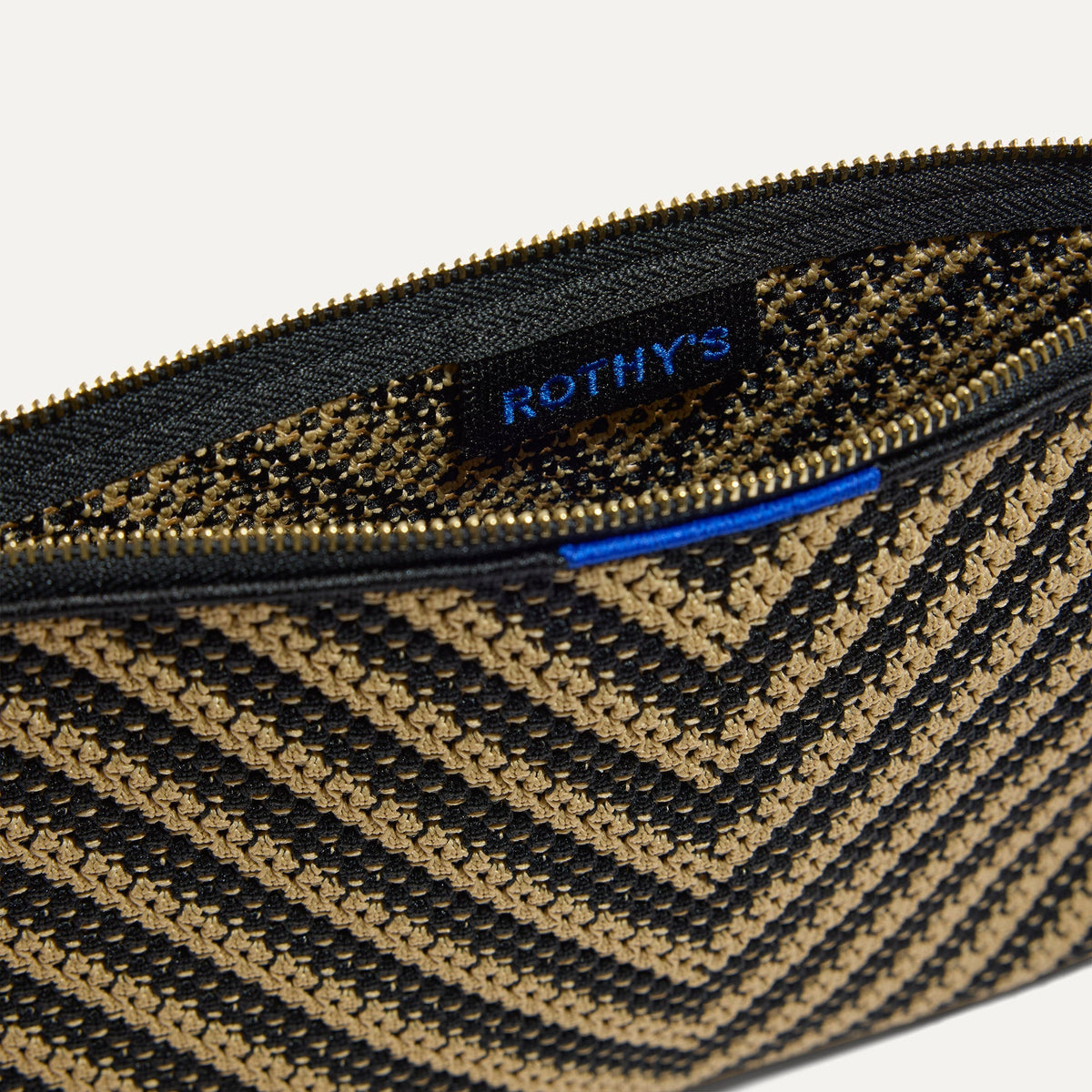Rothys The Convertible Clutch in Toffee Chevron