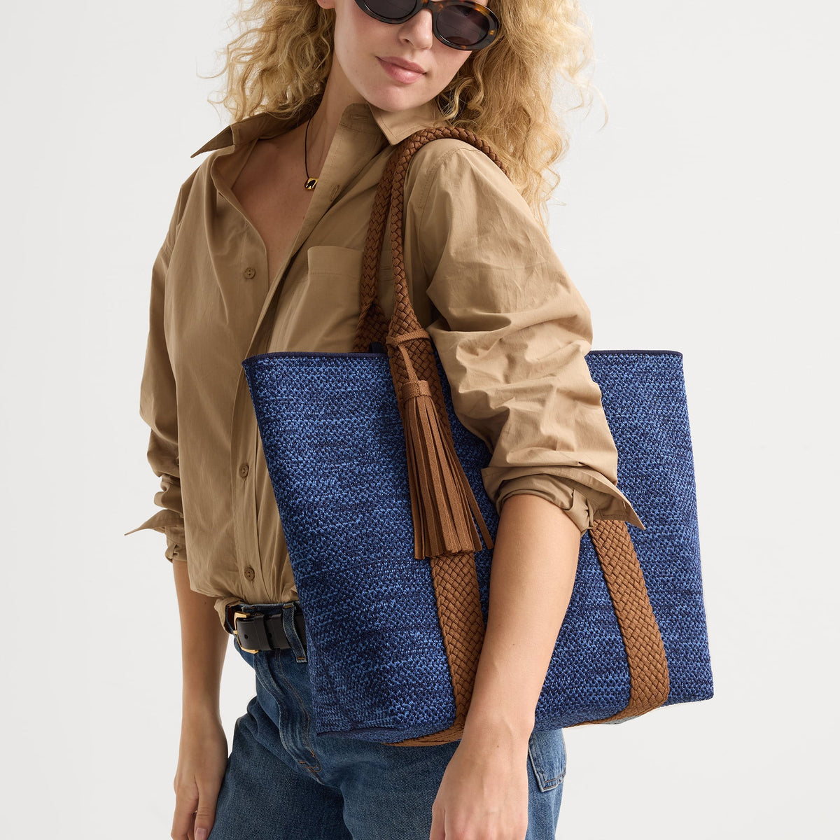 Rothys The Lightweight Tote in Dusk Open-Knit