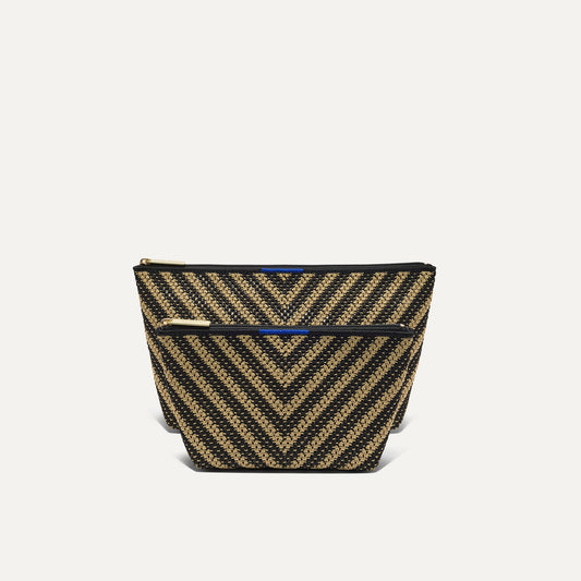 Rothys The Travel Pouch Set in Toffee Chevron