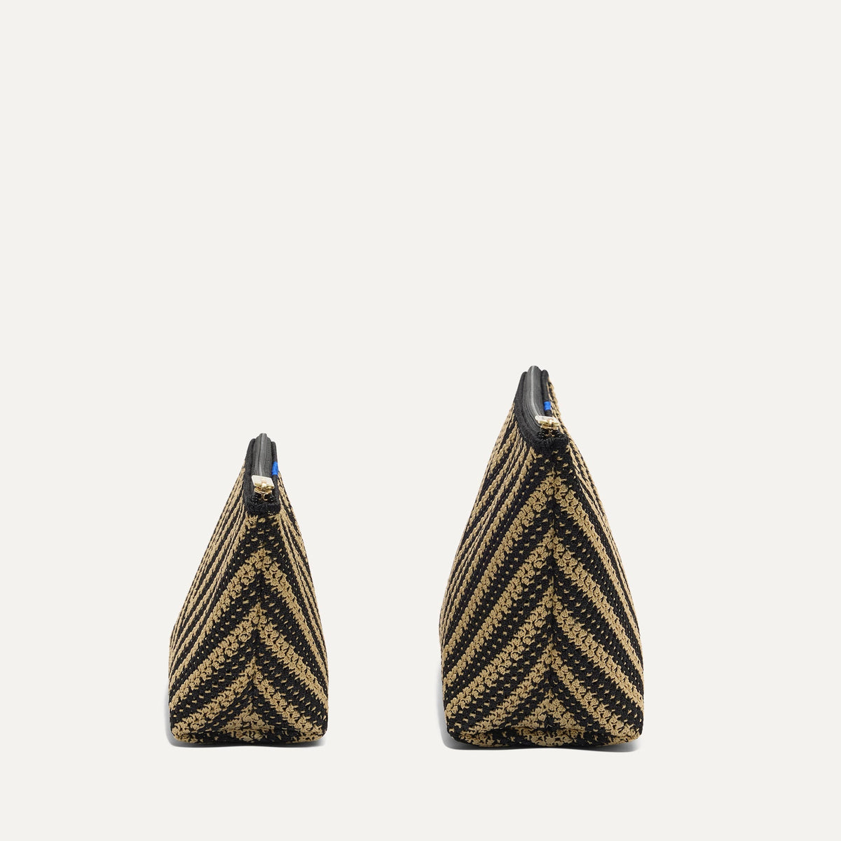 Rothys The Travel Pouch Set in Toffee Chevron