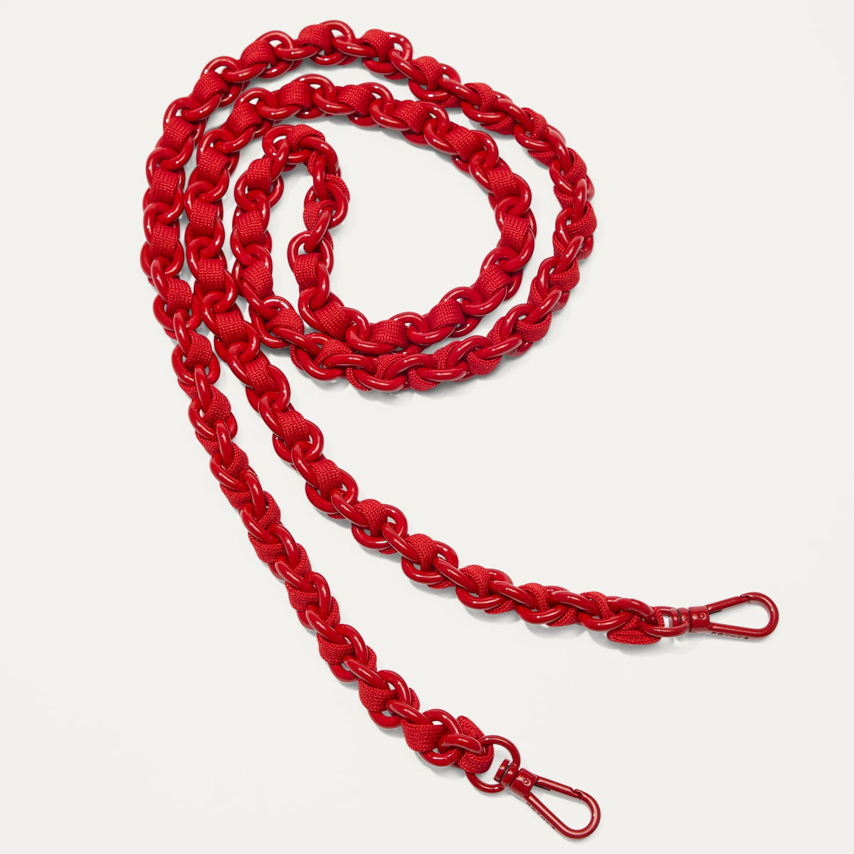 Rothys Crossbody Strap in Scarlet Chain-Knit