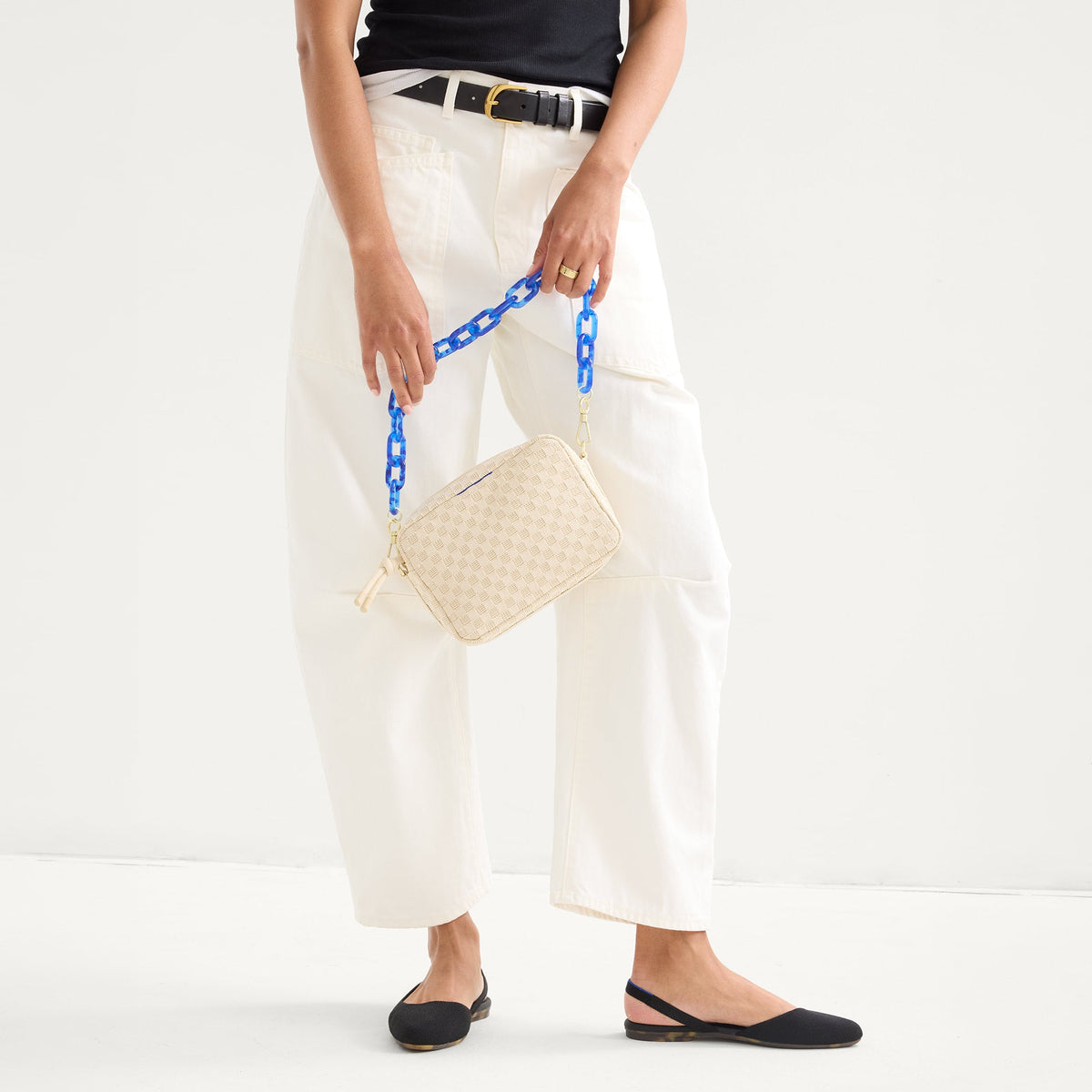 Rothys The Shoulder Strap in Cobalt Chain