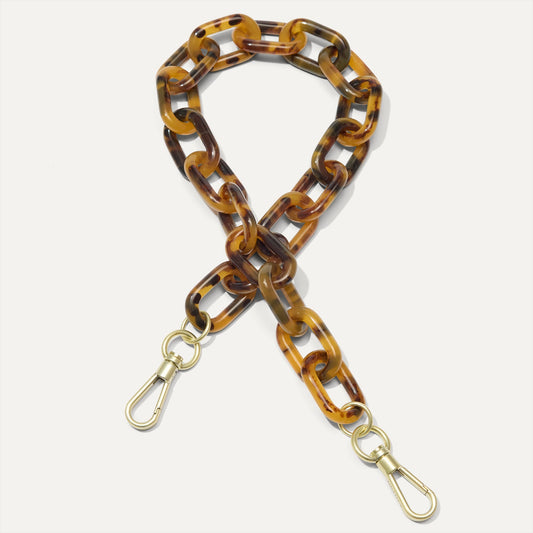 Rothys The Shoulder Strap in Tortoise Chain