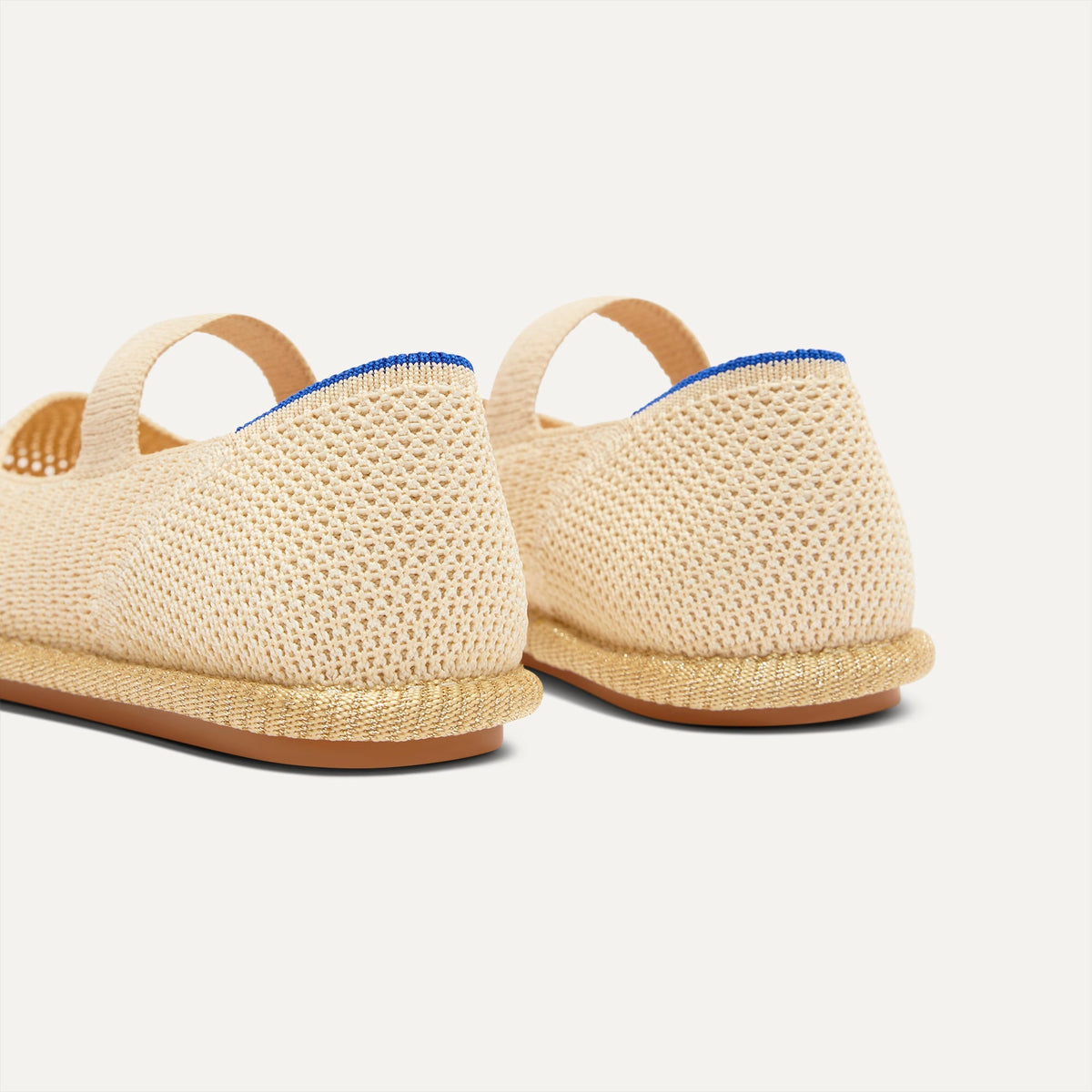 Rothys Girls' Mini Mary Jane in Opal Raffia-Knit