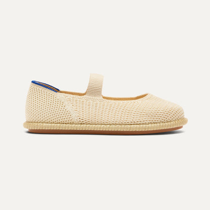Rothys Girls' Mini Mary Jane in Opal Raffia-Knit