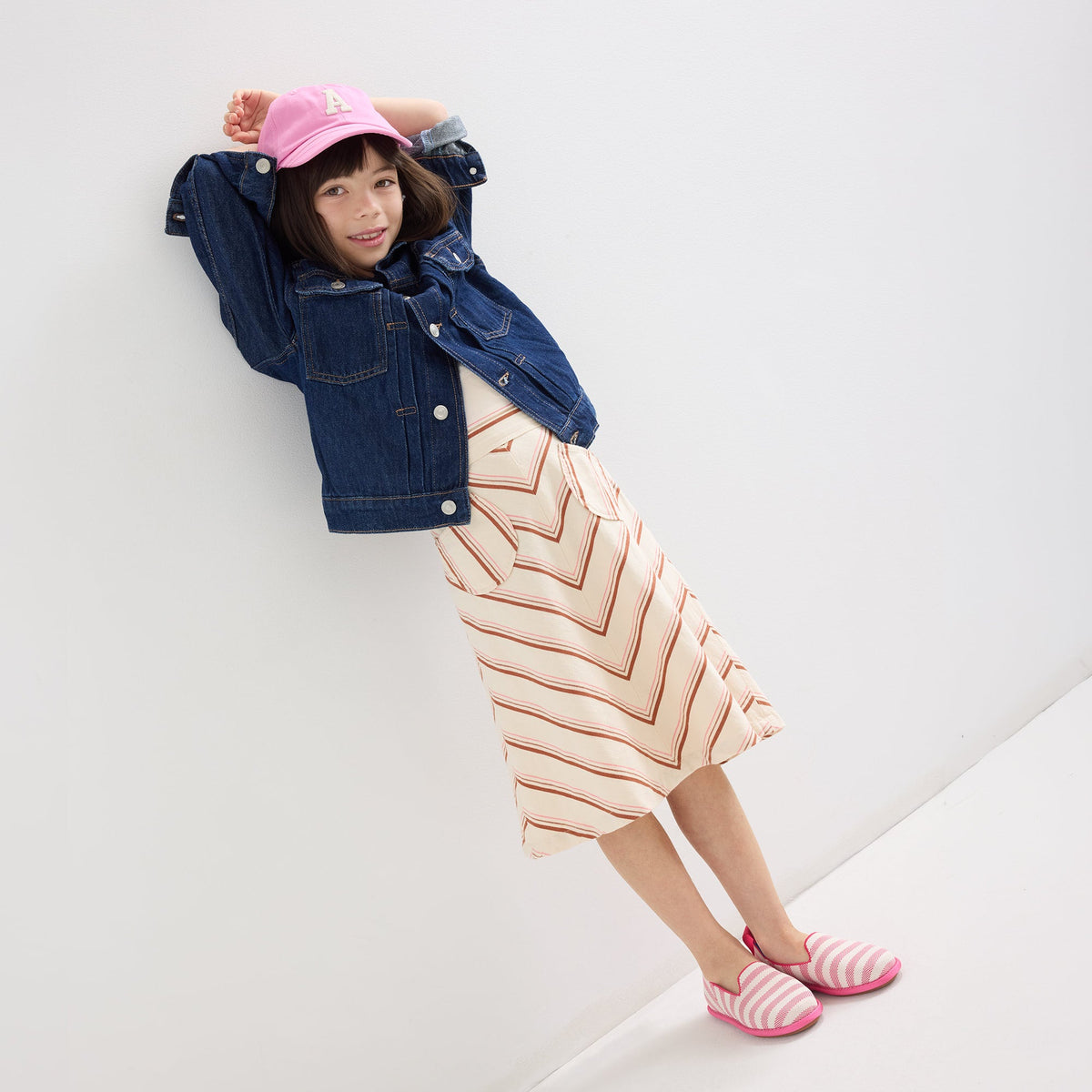 Rothys The Mini Loafer in Sorbet Stripe
