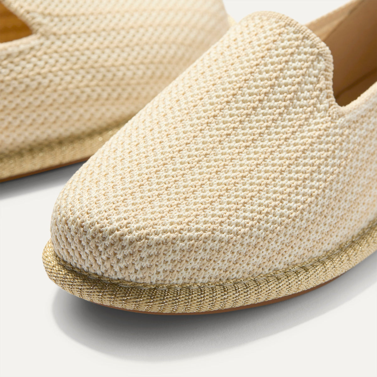 Rothys The Mini Loafer in Cream Puff Stripe