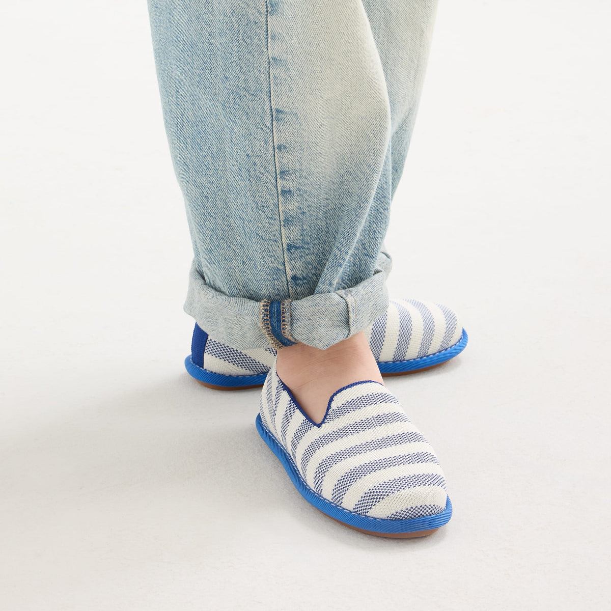 Rothys The Mini Loafer in Harbor Stripe