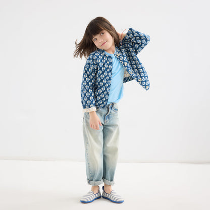 Rothys The Mini Loafer in Harbor Stripe