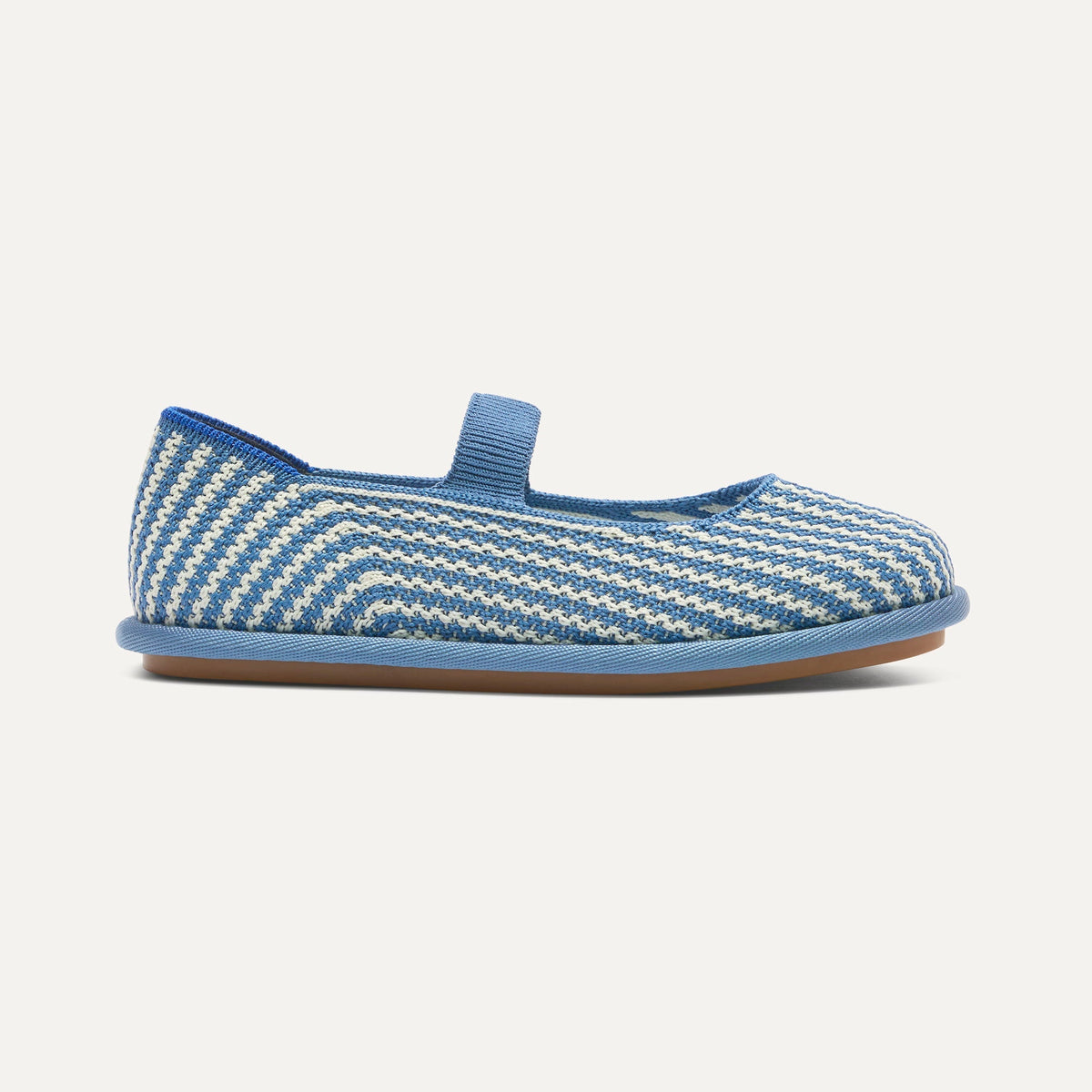 Rothys Girls' Mini Mary Jane in Blueberry Stripe