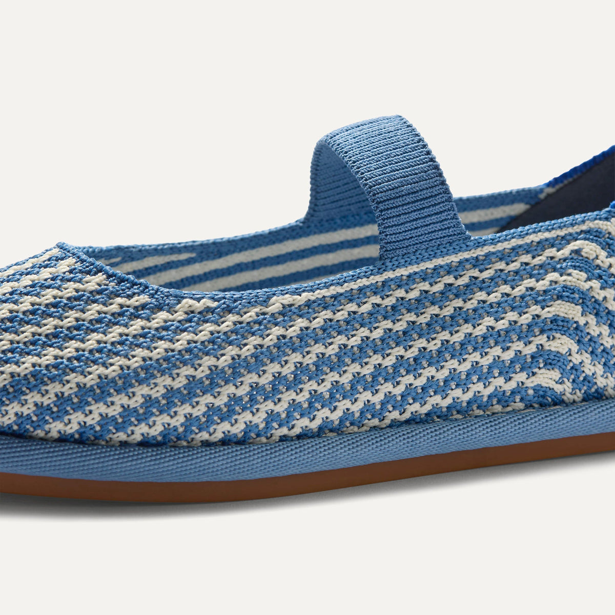 Rothys Girls' Mini Mary Jane in Blueberry Stripe