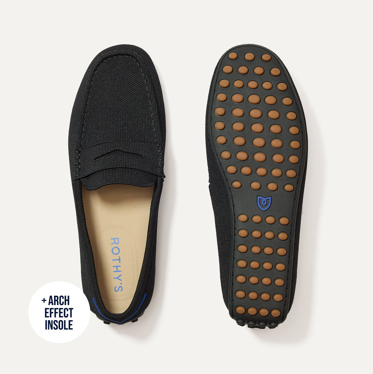 Rothys The Men's Daily Driver in Black