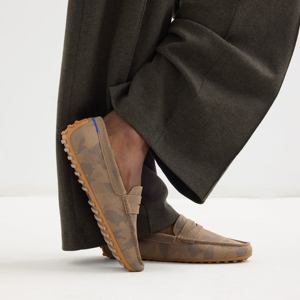 Rothys The Men's Daily Driver in Brown Camo