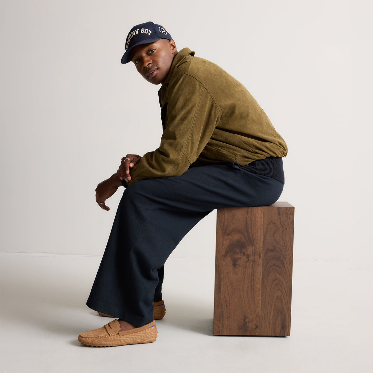 Rothys The Men's Daily Driver in Oak Herringbone
