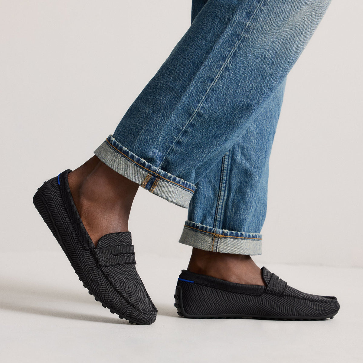Rothys The Men's Daily Driver in Carbon Herringbone