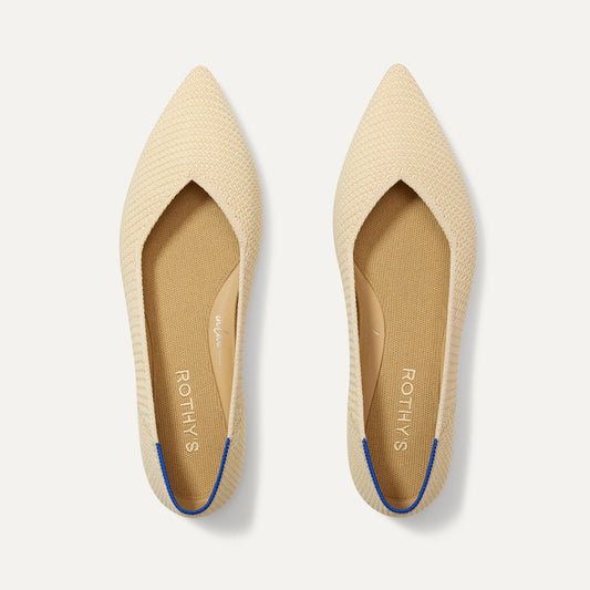 Rothys The Point II in Marzipan Woven