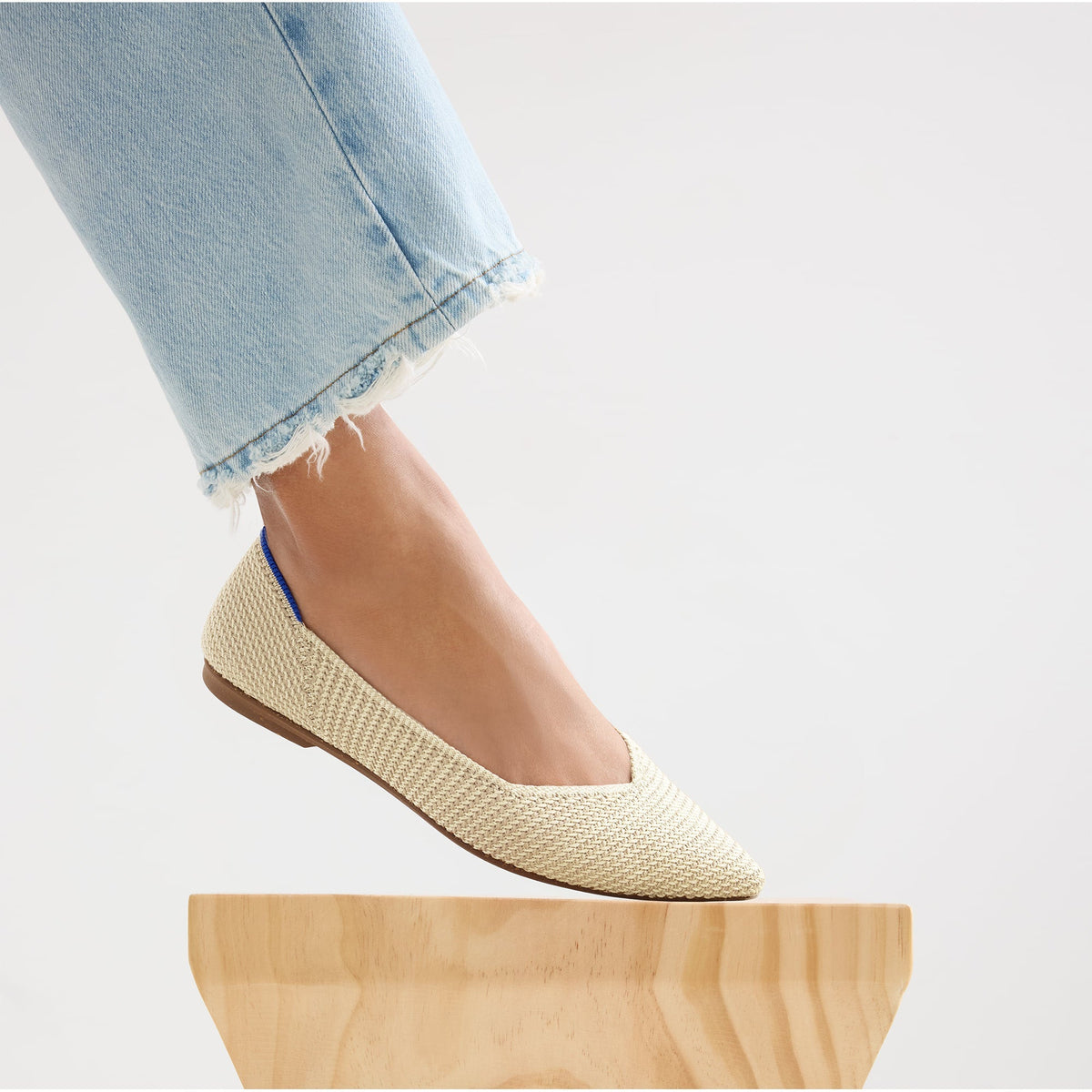 Rothys The Point II in Marzipan Woven