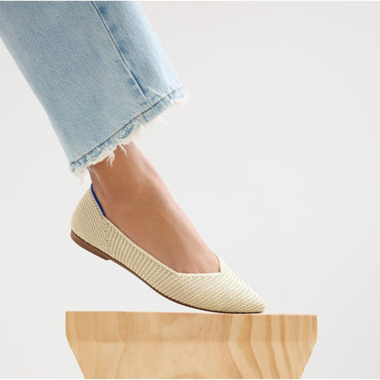 Rothys The Point II in Marzipan Woven